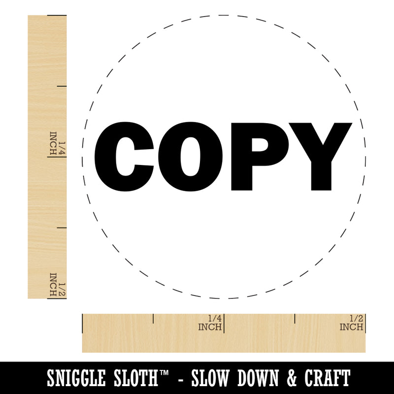 Copy Bold Text Solid Rubber Stamp for Stamping Crafting Planners