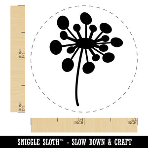 Dandelion Abstract Doodle Rubber Stamp for Stamping Crafting Planners