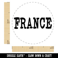 France Fun Text Rubber Stamp for Stamping Crafting Planners