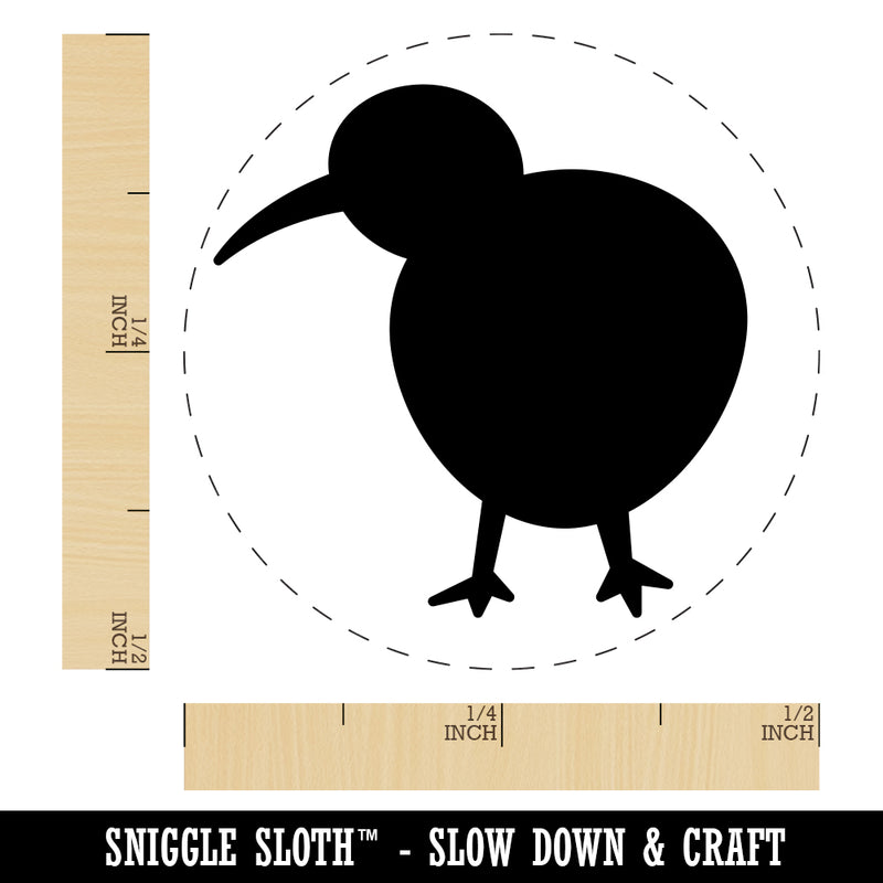 Kiwi Bird Solid Rubber Stamp for Stamping Crafting Planners