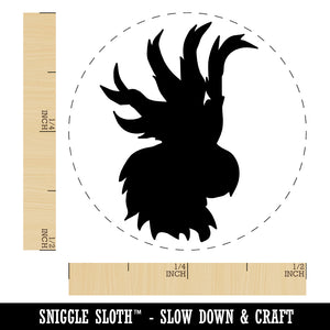Parrot Head Bird Solid Rubber Stamp for Stamping Crafting Planners