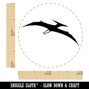 Pterodactyl Dinosaur Solid Rubber Stamp for Stamping Crafting Planners