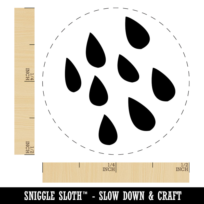 Rain Shower Rubber Stamp for Stamping Crafting Planners