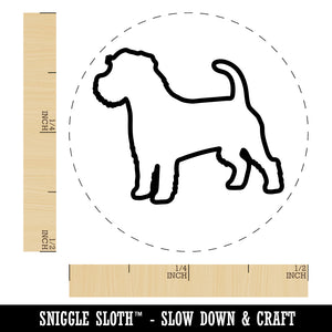 Rough Coated Jack Russell Terrier Parson Dog Outline Rubber Stamp for Stamping Crafting Planners