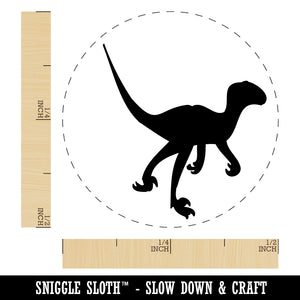 Velociraptor Dinosaur Solid Rubber Stamp for Stamping Crafting Planners