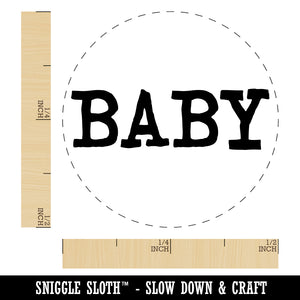 Baby Fun Text Rubber Stamp for Stamping Crafting Planners