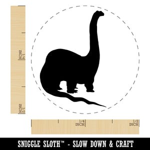 Brachiosaurus Dinosaur Solid Rubber Stamp for Stamping Crafting Planners
