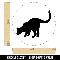 Curious Cat Solid Rubber Stamp for Stamping Crafting Planners