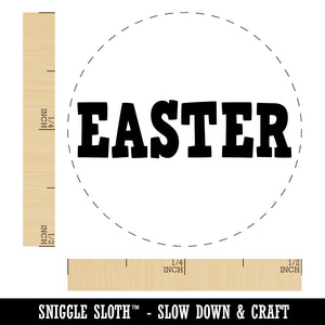 Easter Fun Text Rubber Stamp for Stamping Crafting Planners