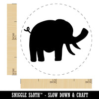 Elephant Doodle Solid Rubber Stamp for Stamping Crafting Planners