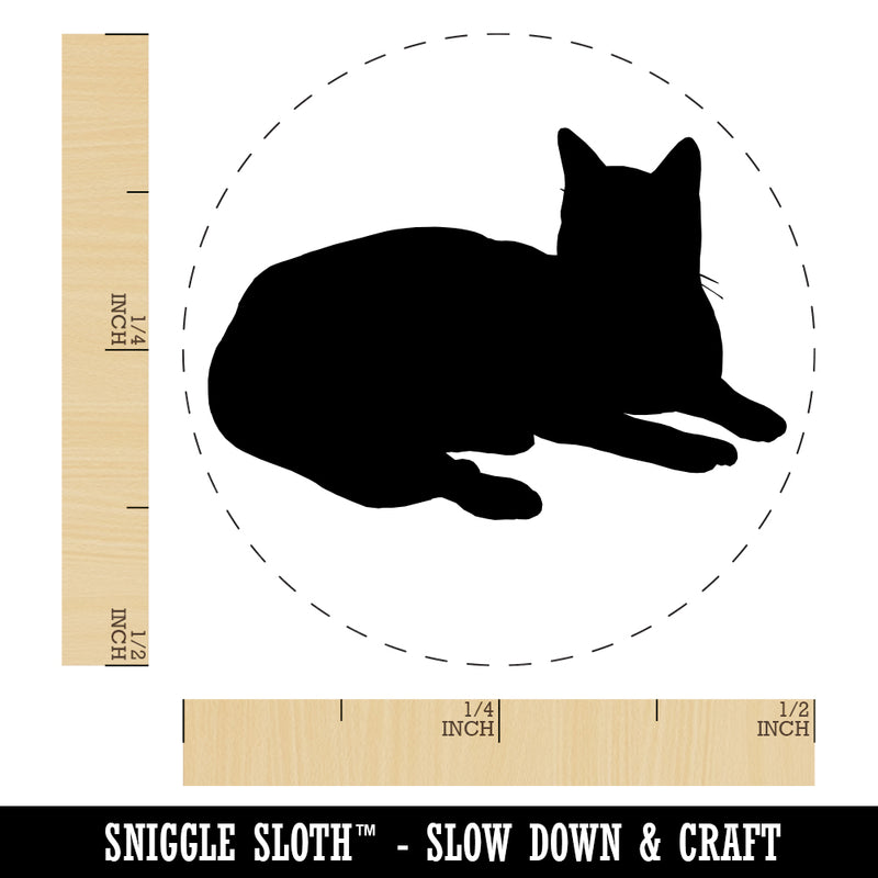 Lazy Cat Rubber Stamp for Stamping Crafting Planners