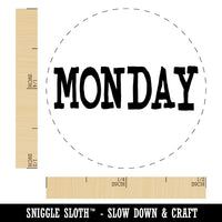 Monday Text Rubber Stamp for Stamping Crafting Planners