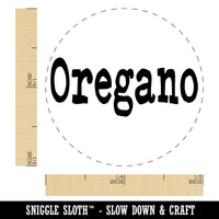 Oregano Herb Fun Text Rubber Stamp for Stamping Crafting Planners