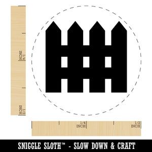 Picket Fence Solid Rubber Stamp for Stamping Crafting Planners