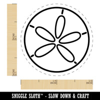 Sand Dollar Sea Urchin Ocean Beach Outline Rubber Stamp for Stamping Crafting Planners