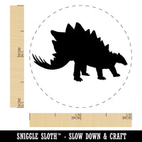 Stegosaurus Dinosaur Solid Rubber Stamp for Stamping Crafting Planners