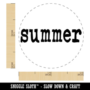 Summer Fun Text Rubber Stamp for Stamping Crafting Planners