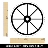 Wagon Wheel Solid Rubber Stamp for Stamping Crafting Planners
