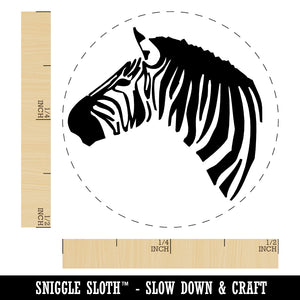 Zebra Head Profile Sketch Rubber Stamp for Stamping Crafting Planners