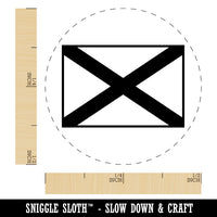 Alabama Flag Rubber Stamp for Stamping Crafting Planners