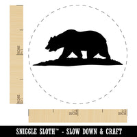 California Flag Bear Solid Rubber Stamp for Stamping Crafting Planners