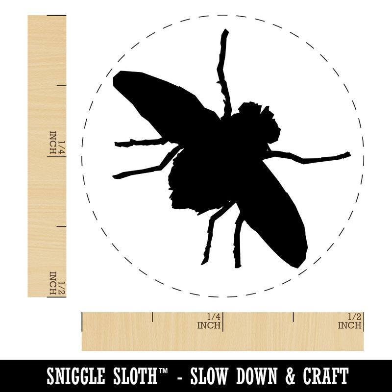 Fly Insect Sketch Rubber Stamp for Stamping Crafting Planners