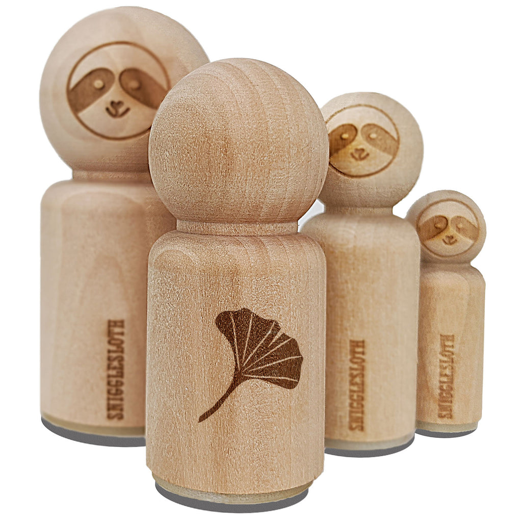 Ginkgo Leaf Rubber Stamp for Stamping Crafting Planners