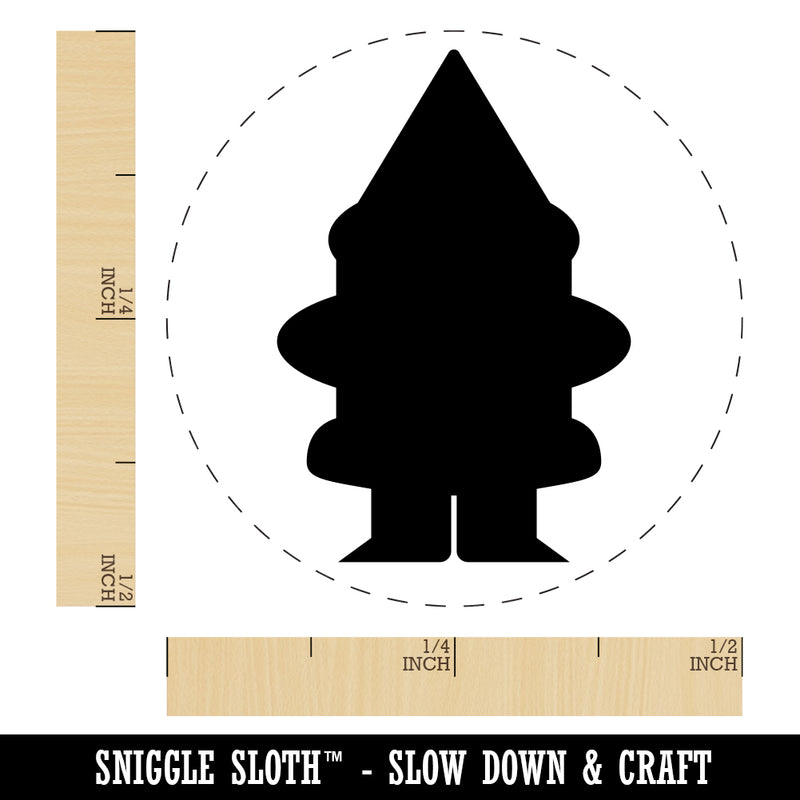 Gnome Solid Rubber Stamp for Stamping Crafting Planners