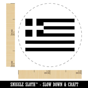 Greece Flag Rubber Stamp for Stamping Crafting Planners