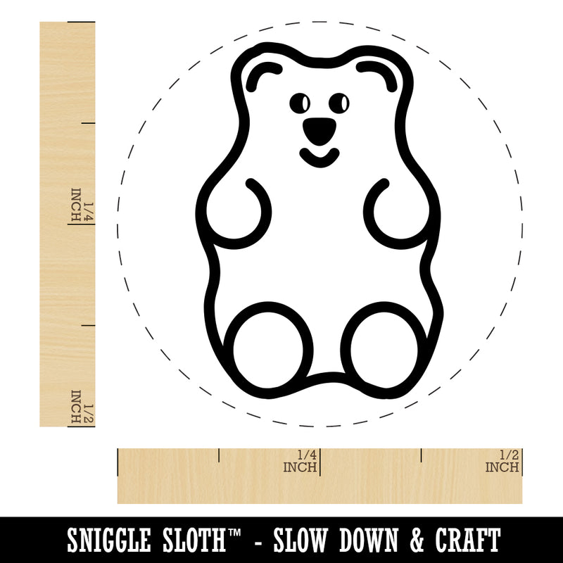 Gummi Bear Candy Rubber Stamp for Stamping Crafting Planners