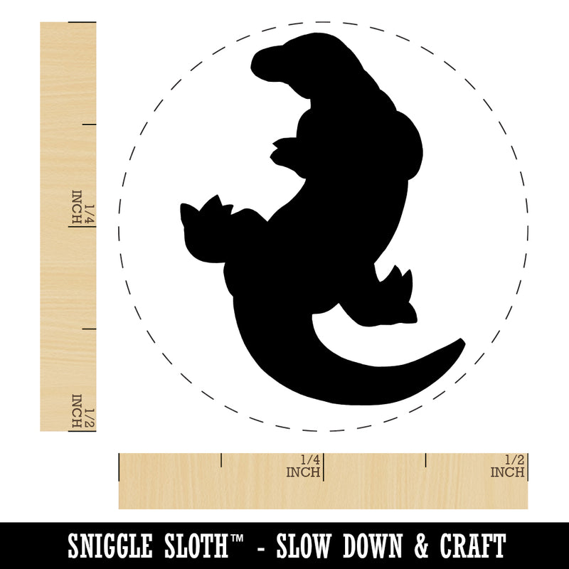 Komodo Dragon Solid Rubber Stamp for Stamping Crafting Planners
