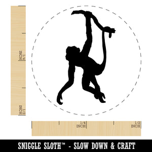Monkey Hanging from Tree Solid Rubber Stamp for Stamping Crafting Planners