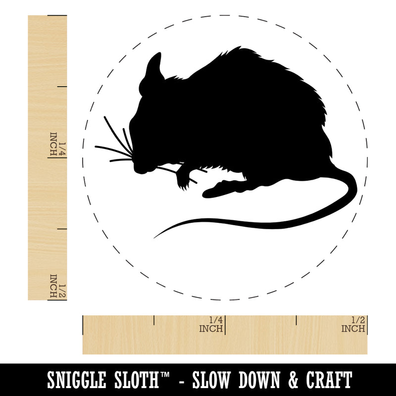 Mouse Solid Rubber Stamp for Stamping Crafting Planners