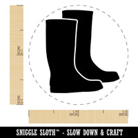 Rain Boots Solid Rubber Stamp for Stamping Crafting Planners
