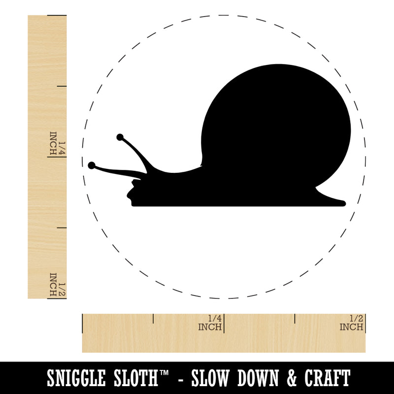 Snail On the Move Solid Rubber Stamp for Stamping Crafting Planners