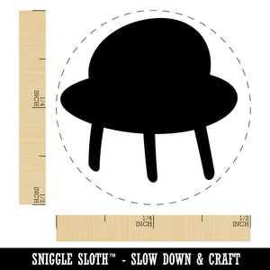 Space Ship UFO Solid Rubber Stamp for Stamping Crafting Planners