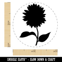 Sunflower Solid Rubber Stamp for Stamping Crafting Planners