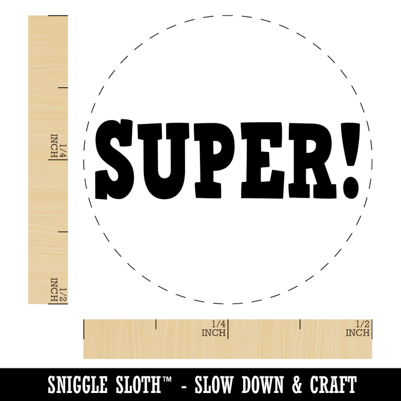 Super Fun Text Teacher School Rubber Stamp for Stamping Crafting Planners