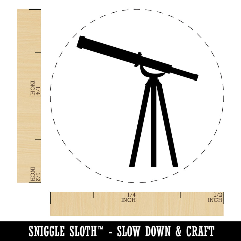 Telescope Astronomy Solid Rubber Stamp for Stamping Crafting Planners