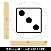 Three 3 Dice Die Rubber Stamp for Stamping Crafting Planners