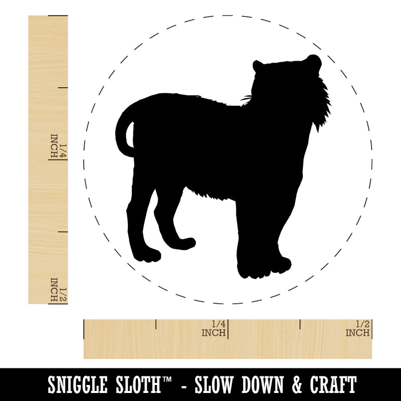 Tiger Solid Rubber Stamp for Stamping Crafting Planners