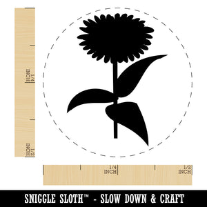 Zinnia Flower Solid Rubber Stamp for Stamping Crafting Planners