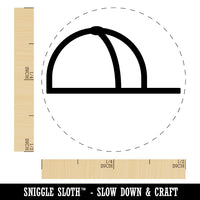 Baseball Cap Hat Side View Rubber Stamp for Stamping Crafting Planners