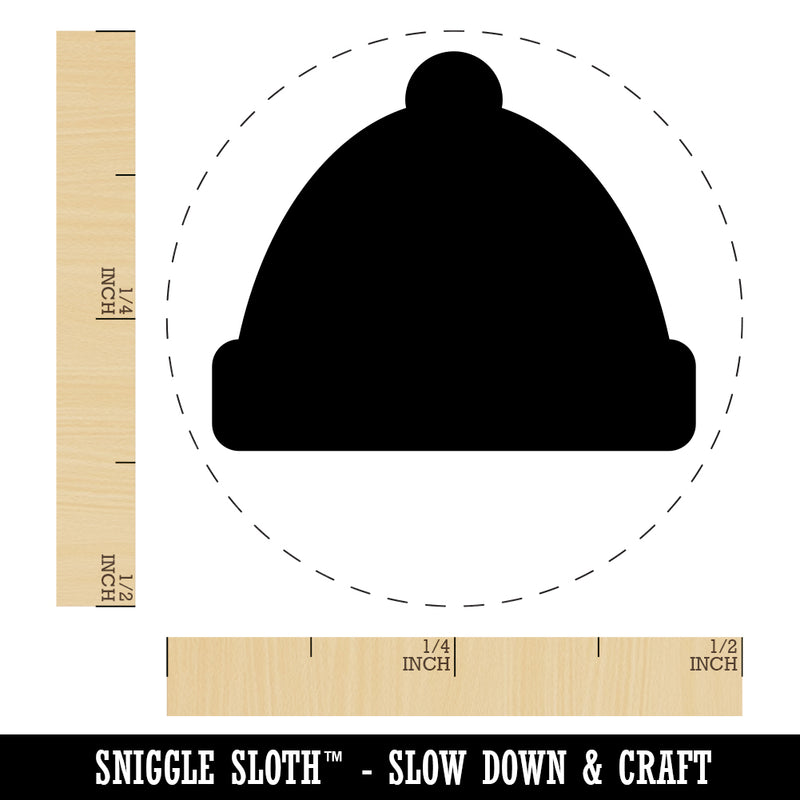 Beanie Winter Hat Rubber Stamp for Stamping Crafting Planners