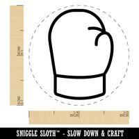 Boxing Glove Outline Rubber Stamp for Stamping Crafting Planners