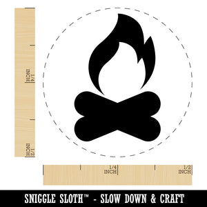 Campfire Fire Symbol Rubber Stamp for Stamping Crafting Planners