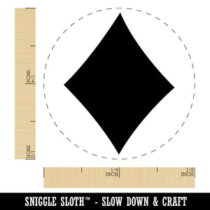 Card Suit Diamonds Rubber Stamp for Stamping Crafting Planners