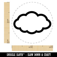 Cloud Outline Rubber Stamp for Stamping Crafting Planners
