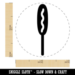 Corn Dog Rubber Stamp for Stamping Crafting Planners