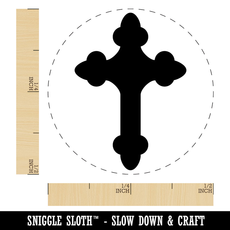 Cross Doodle Christian Rubber Stamp for Stamping Crafting Planners